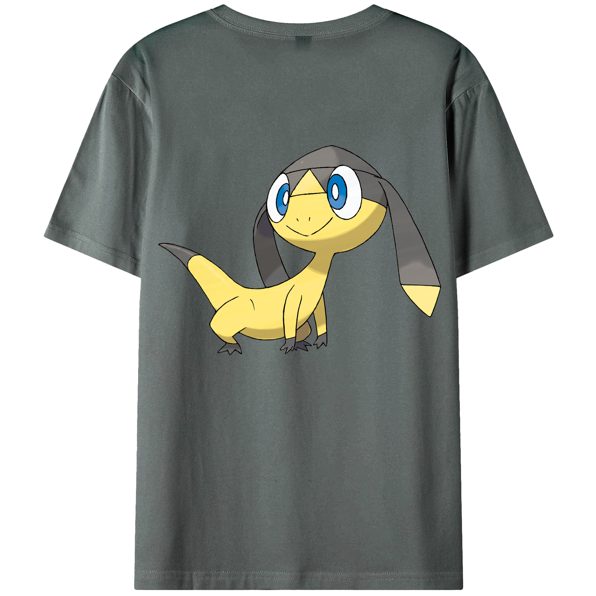（画像用） ポケットモンスター Pokémon 綿100％ メンズ半袖Tシャツ（バックプリント） 通気性